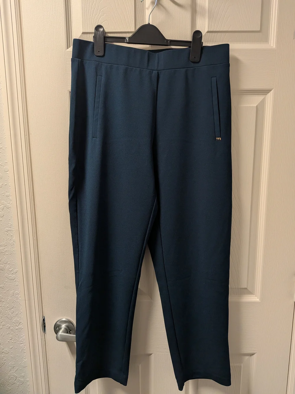 Michael Kors Dark Navy Straight-Leg Women's Trousers
